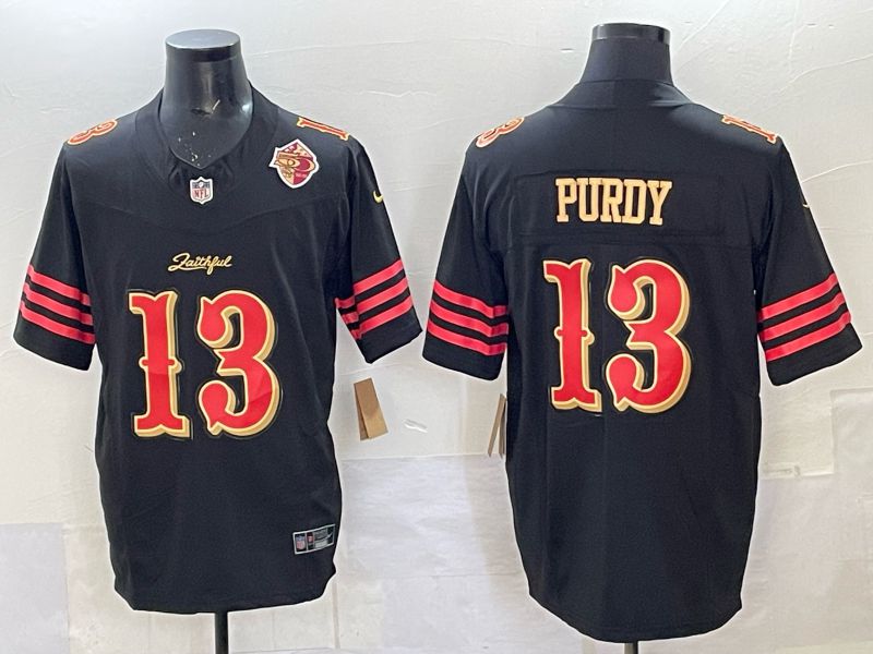 Men Nike San Francisco 49ers #13 Purdy black Limited NFL 2025 Jersey 0017->san francisco 49ers->NFL Jersey